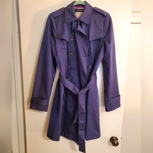 Banana Republic Navy Trench Coat Medium TALL